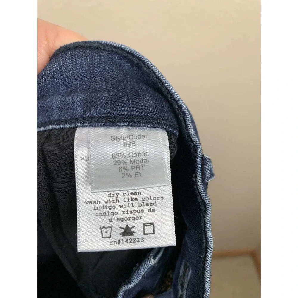 McGuire Ankle Skinny Jeans Size 27 Dark Wash Mid Rise Puckering